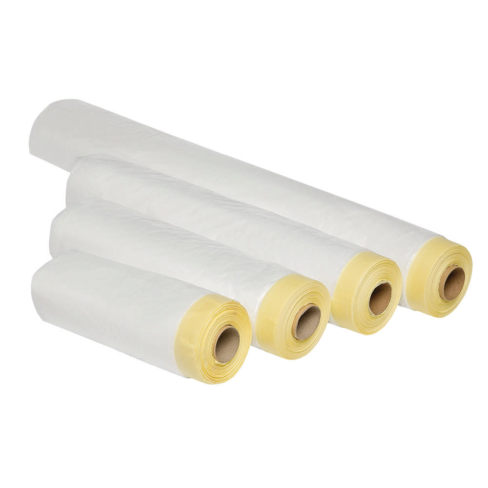 Maskeerfolie met tape - handige transparante afdekfolie