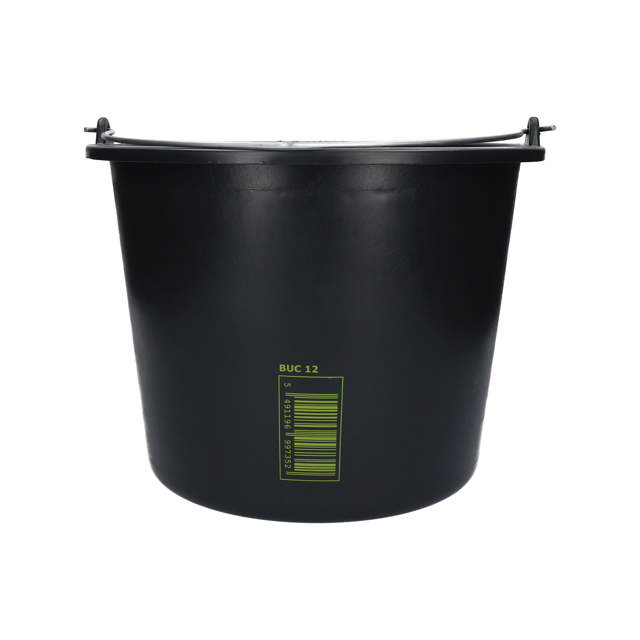 BUC 12 - Emmer met giettuit - zwart 12l
