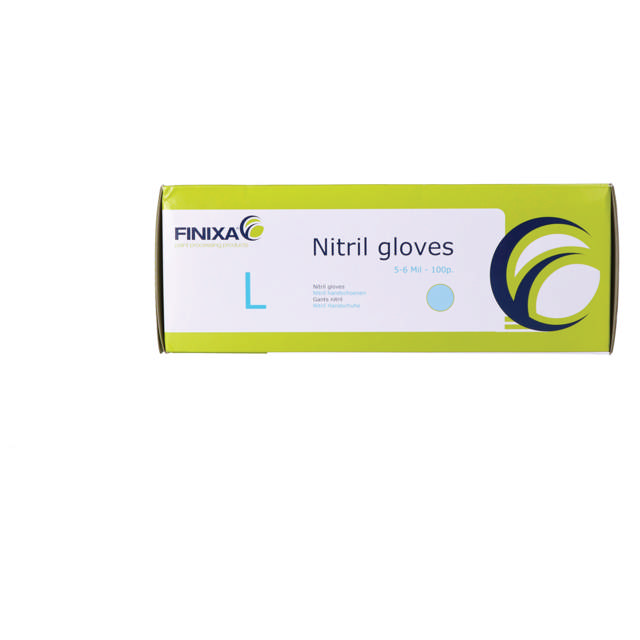 GCN 09 - Guantes desechables de nitrilo azul L - 100 udes.