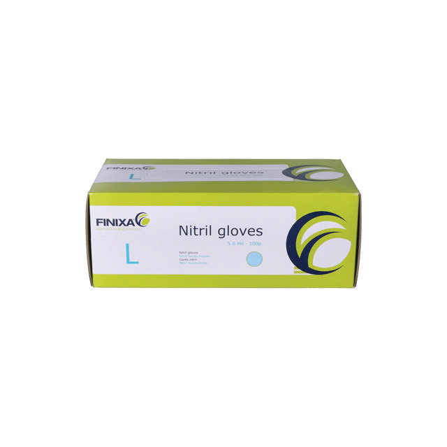 GCN 09 - Guantes desechables de nitrilo azul L - 100 udes.