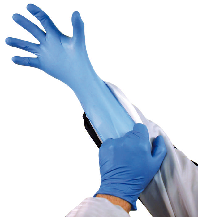 GCN 09 - Guantes desechables de nitrilo azul L - 100 udes.