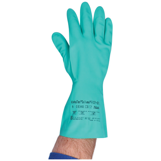 GLC 09 - Nitril handschoenen groen L - 12 paar