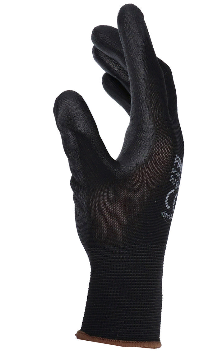 GLL 09B - Gants pour montage PU noir - L 12 paires