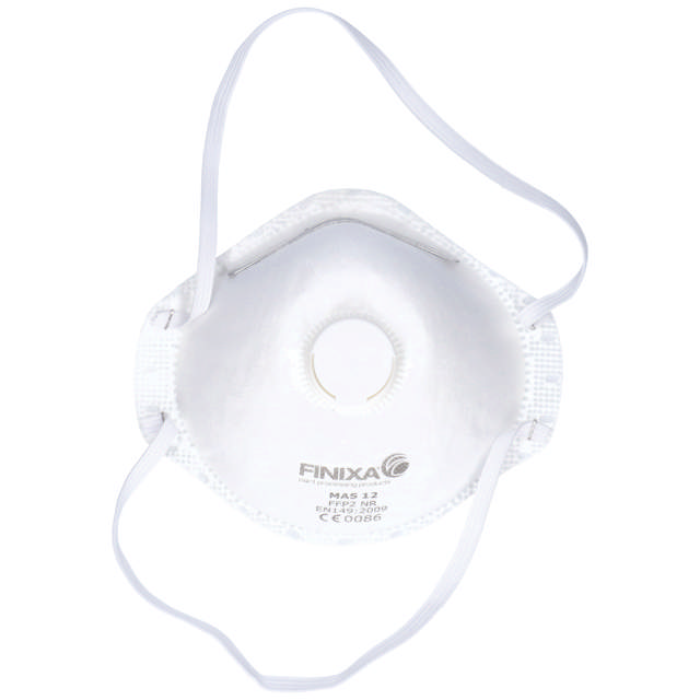 MAS 12 - stofmasker P2 met ventiel - 15st.