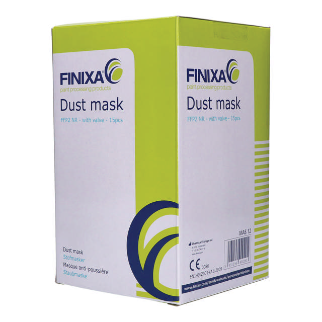 MAS 12 - stofmasker P2 met ventiel - 15st.