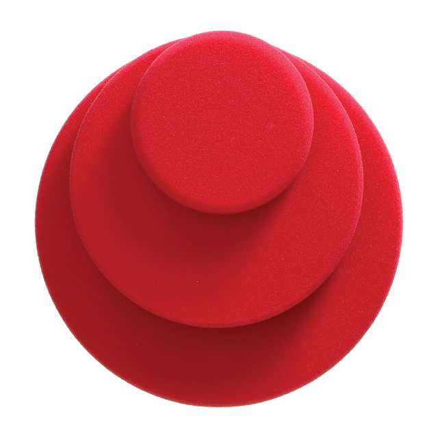 POP 318 - Red foam pad 'hard' 180/30mm - 2p.