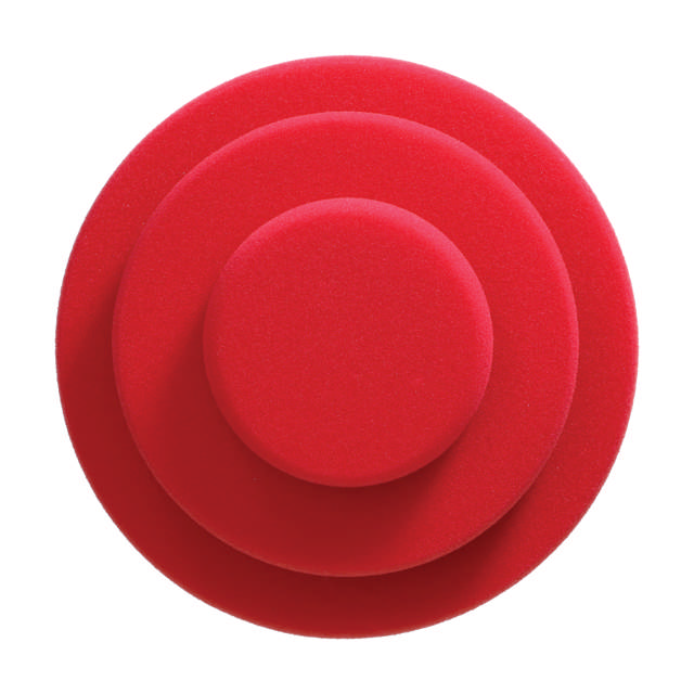POP 318 - Red foam pad 'hard' 180/30mm - 2p.