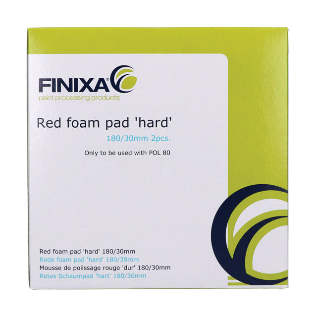 POP 318 - Red foam pad 'hard' 180/30mm - 2p.