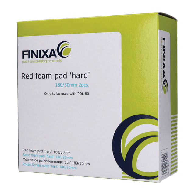 POP 318 - Red foam pad 'hard' 180/30mm - 2p.