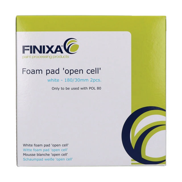 POP 518 - White foam pad 'closed cell' 180/30mm - 2s.