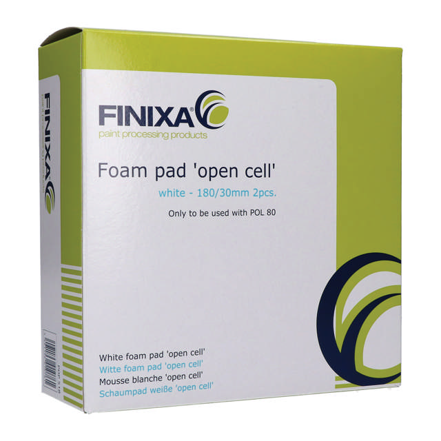 POP 518 - White foam pad 'closed cell' 180/30mm - 2s.