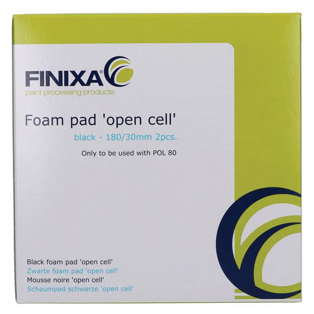 POP 918 - Black foam pad 'closed cell' 180/30mm - 2 p.