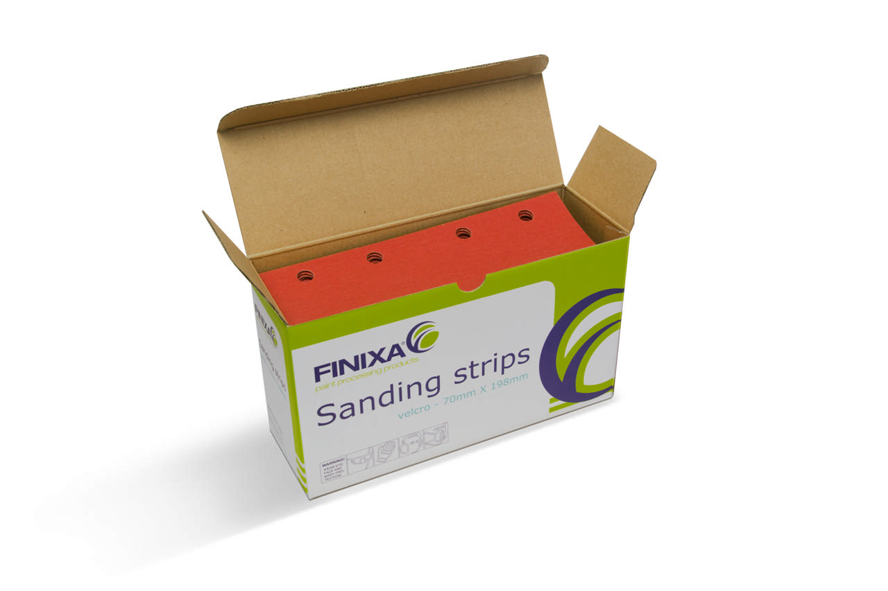 SPSB - Sanding strip-paper-70x198mm 8 holes 50p.