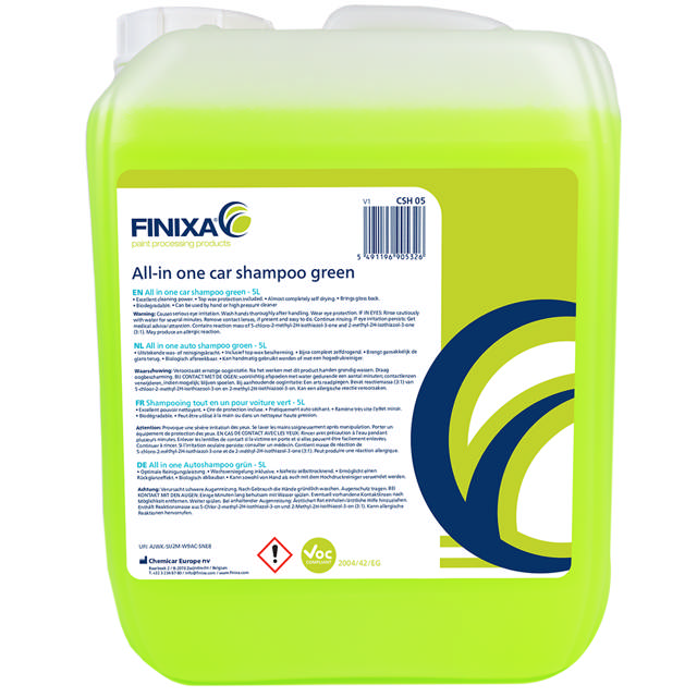 CSH 1000 - All in one car shampoo green - 1000l