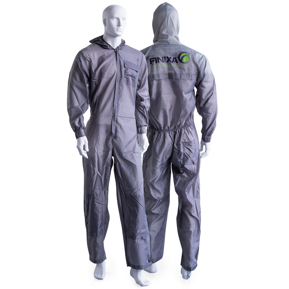 SOG - Polyester spray overall grey knee protection