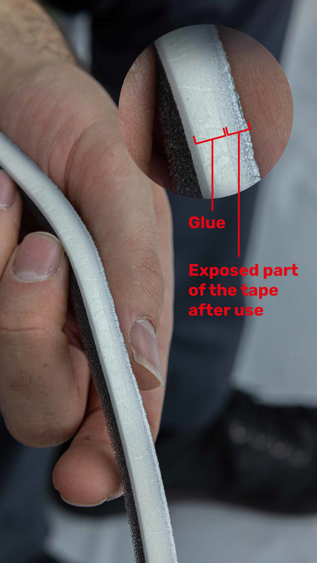 Diagonale Maskeerkleefstrip