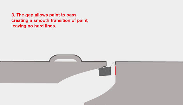 Diagonale Maskeerkleefstrip