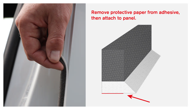 Diagonale Maskeerkleefstrip