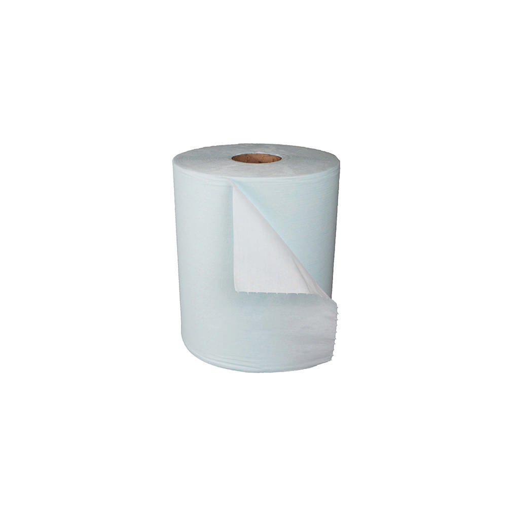Degreasing Wipes Turquoise on a roll