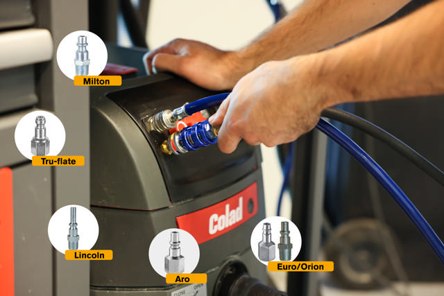 5 in 1 Safety Coupler 3/8' - Male Thread